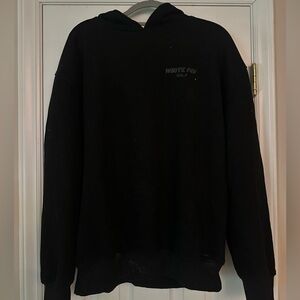 White Fox Black Hoodie